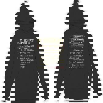 IT Specialist Dictionary Definition Tank Top Unisex Hoodie - Monsterry