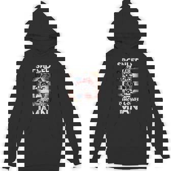 Spoiled By My Blue Collar Man Messy Bun Unisex Hoodie - Monsterry