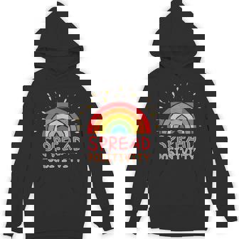 Spread Positivity Cute Rainbow Positive Mindset Unisex Hoodie - Monsterry