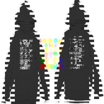 Sprunki 100 Day Of School Fun Celebration Hoodie - Thegiftio UK