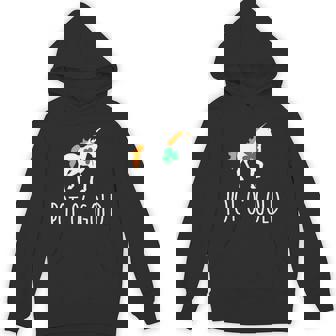 St Patricks Day Unicorn Shirt Pot O Gold Unisex Hoodie - Monsterry