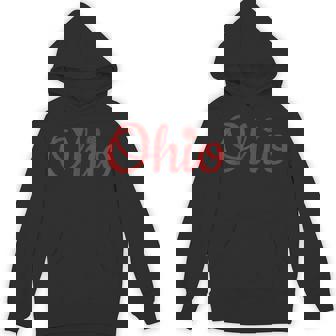 State Of Ohio Red Script Volleyball Coach Player T Shirt Unisex Hoodie - Monsterry