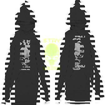 Stay Weird Colorful Alien Head UFO Human Festival Costume Tank Top Unisex Hoodie - Monsterry