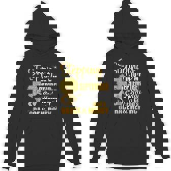 Stepping Into My September Birthday With Gods Grace & Mercy Unisex Hoodie - Monsterry