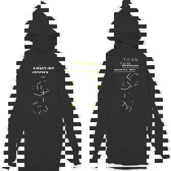 Stick Figures Anatomy Chart Anatomist Stickman Anatomy Unisex Hoodie - Monsterry