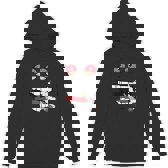 Stoned Monster Face Red Eyes Weed Face Tee T-Shirt Unisex Hoodie - Monsterry