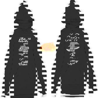 HERE FOR THE STUFFING THANKSGIVING TURKEY BRITISH CHRISTMAS Unisex Hoodie - Monsterry
