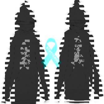 Stuttering Awareness Shirt Teal Ribbon Stutter Awareness Unisex Hoodie - Monsterry