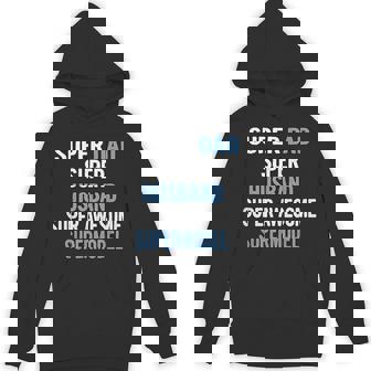 Super Dad Husband Super Awesome Supermodel Unisex Hoodie - Monsterry