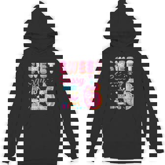 Sweet Sassy And 6 Birthday Donut Theme 6Th Birthday Hoodie - Monsterry