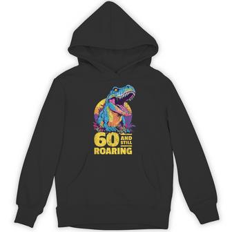 T-Rex Age 60 Year Old Dinosaur Milestone 60th Birthday Unisex Hoodie - Monsterry UK