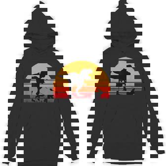 T-Rex Walking Rabbit Trex Tyrannosaurus Rex Dinosaur Dino Unisex Hoodie - Monsterry