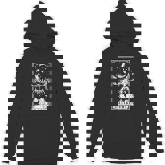 Tarot Card Vintage Crescent Moon Silkie Chicken Farm Animal Tank Top Unisex Hoodie - Monsterry