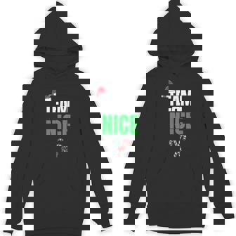 Team Naughty Nice Holiday Christmas T Shirt Unisex Hoodie - Monsterry
