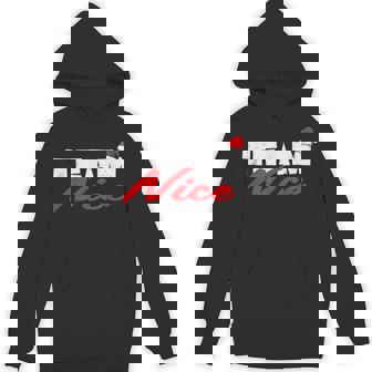 Team Nice Shirt Couple Matching Outfit Team Naughty Unisex Hoodie - Monsterry
