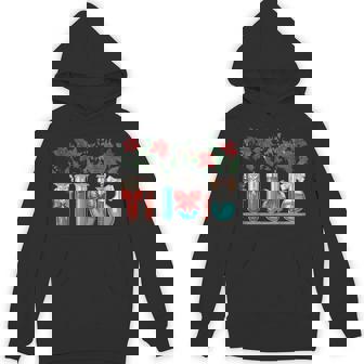 Test Tube Flower Christmas Chemistry Nerd Science Teacher Unisex Hoodie - Monsterry