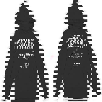 Texarkana Texas TX Vintage State Flag Sports Unisex Hoodie - Monsterry