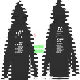 Tired Dad Low Battery Twins Full Charge Hoodie - Thegiftio UK