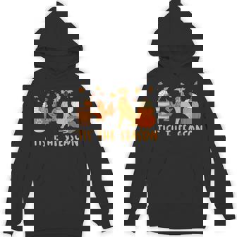 Tis The Season Great Dane Dog Fall Autumn Pumpkin Coffee Unisex Hoodie - Monsterry