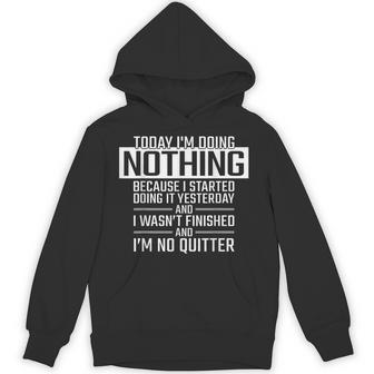 Today I'm Doing Nothing Lazy People Christmas Unisex Hoodie - Monsterry