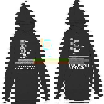 Touchdown Baseball Players 8 Bit Graphic Pixelated Unisex Hoodie - Monsterry