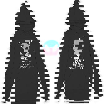Trans People Exist LGBTQ Alien Pride Flag Space T-Shirt Unisex Hoodie - Monsterry