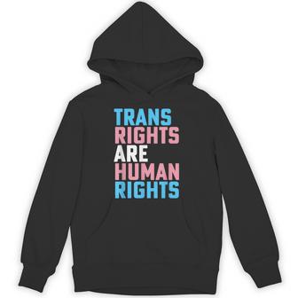 Trans Right Are Human Rights Transgender Lgbtq Pride Hoodie - Monsterry
