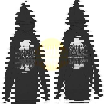 Trees Reflection Wildlife Nature Outdoor Forest Hoodie - Monsterry