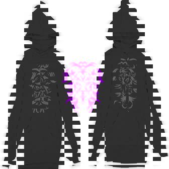 Tribal Lion Tattoo Art Purple Unisex Hoodie - Monsterry