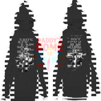 Trump 2024 Daddy’S Home On Back 2025 Take America Back Usa Hoodie - Thegiftio