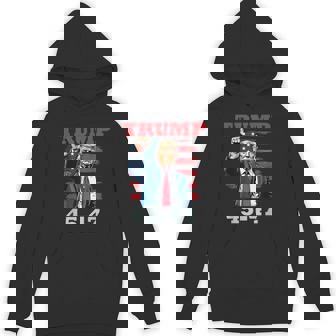 Trump 45-47 Bold Presidential For Trump Supporters Hoodie - Thegiftio