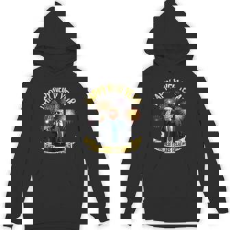 Trump Drinking Happy New Year Make New Years Great Again Hoodie - Thegiftio UK