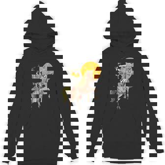 Trumpkin Skeleton Zombie Unicorn Hunting Gun Lover Halloween Unisex Hoodie - Monsterry