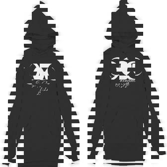 Twin Flame Cosmic Moon Phases Numerology Unisex Hoodie - Monsterry