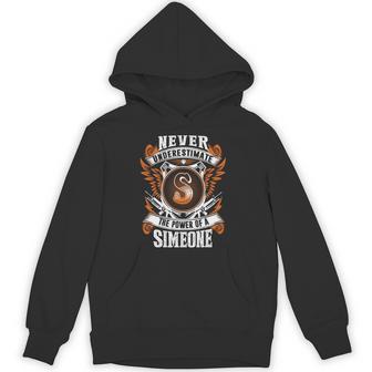 Never Underestimate The Power Of Simeone Simeone Name Hoodie - Thegiftio UK
