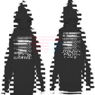 Upside Down American Flag We The People Protest Distressed Hoodie | Seseable CA