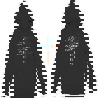 USA Flag Religious Quote 4th Of July Christian Faith Unisex Hoodie - Monsterry