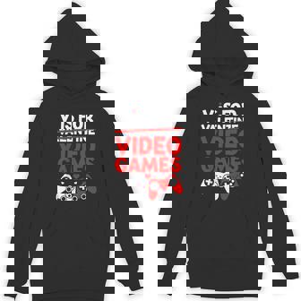 V Is For Video Games Valentines Day Gamer Boys Ns Hoodie - Monsterry