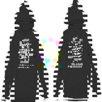 Valentine 3K Teacher Positive Affirmations Hearts Teacher Unisex Hoodie - Monsterry