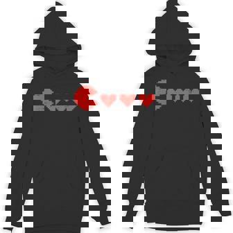 Valentines Day Gamer Pixelated Hearts Gaming Boys Kids Men Unisex Hoodie - Monsterry