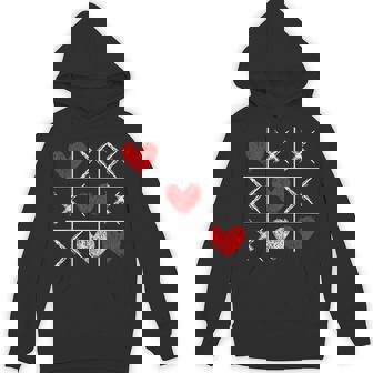 Valentines Day Tic-Tac-Toe Xo-Xo Valentine Hoodie - Monsterry