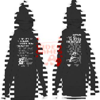 Valentines Day V Is For Video Games Controllers N Boy Kid Hoodie - Thegiftio UK