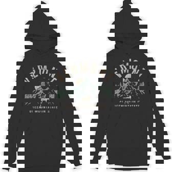 Vermont Green Mountain State Moose Vintage Pride Unisex Hoodie - Monsterry
