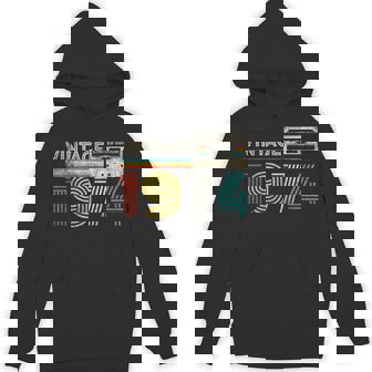 Vintage 1974 Classic Birthday 1974 Cassette Tape Vintage Hoodie - Thegiftio