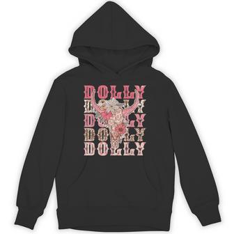 Vintage Dolly Name Retro Western Howdy Hoodie - Thegiftio UK