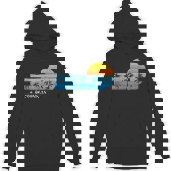 Vintage Hobie Beach ZA Palm Trees & Sunset Beach Tank Top Unisex Hoodie - Monsterry