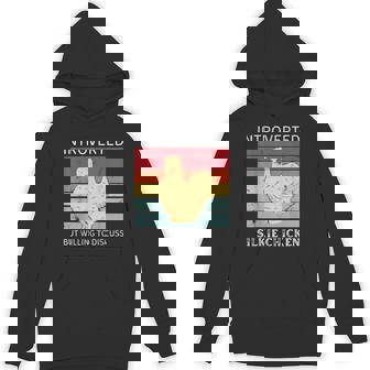 Vintage Introverted But Willing To Discuss Silkie Chicken Unisex Hoodie - Monsterry