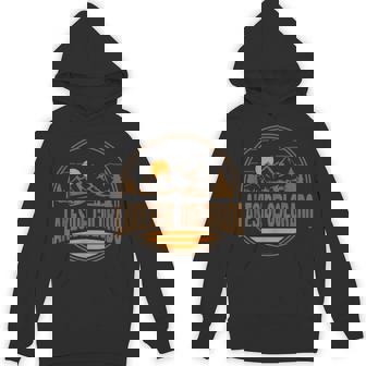 Vintage Lakeside Colorado Mountain Hiking Souvenir Print Unisex Hoodie - Monsterry