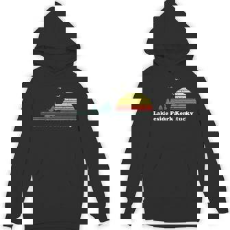 Vintage Lakeside Park Kentucky Sunset Souvenir Print Unisex Hoodie - Monsterry