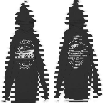Vintage Nature Lake Willamette River Kayak Camping Unisex Hoodie - Monsterry